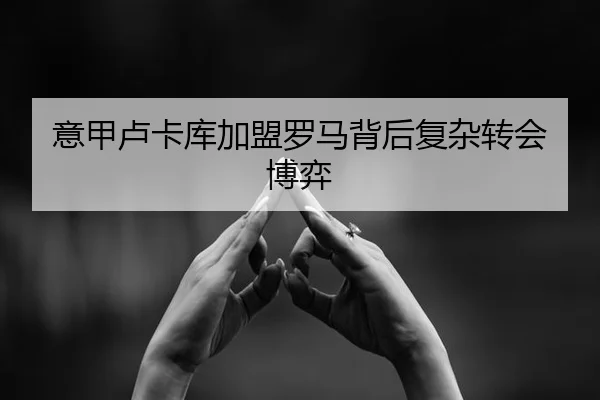 意甲卢卡库加盟罗马背后复杂转会博弈（leyu）